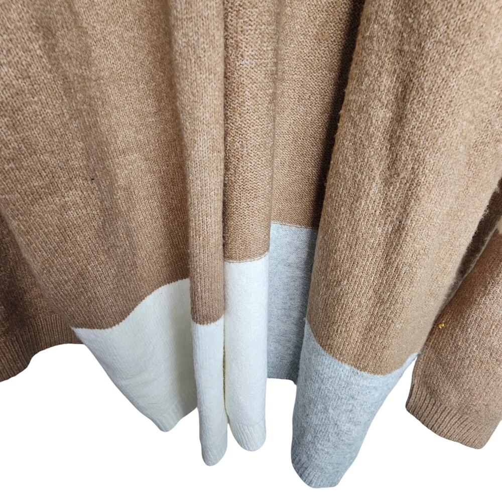 Baltic Born Womens Pierson Colorblock Cardigan Sweater XL Oversized Comfy Cozy - Picture 3 of 8